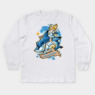 Shark Rodeo Kids Long Sleeve T-Shirt